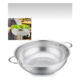 abnturk Metal Kulplu Paslanmaz Çelik Tel Sepet Süzgeç 29CM - 6 lt