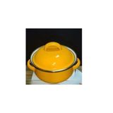 abnturk Mini Emaye Tencere Sarı Renk 12 Cm Çapında 1.2 Lt Hacim, gülm55993379
