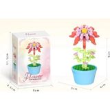 Abnturk Mini LEGO Yapı Oyuncağı Flower Puzzle Çiçek Figürlü
