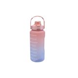abnturk Motivasyon Su Matarası Su Şişesi Suluk 2 Litre Spor Salonu Şişesi Pembe Büyük Boy - Sticker Hediyeli