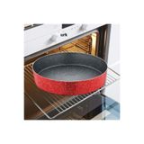 abnturk N26 Ultra Lüks ⌀26cm Yuvarlak Granit Fırın Tepsisi içi 4 Kat Teflon®Granit Dışı Silikon Kaplı Tava
