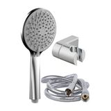 abnturk Nilüfer 3 In 1 5 Fonksiyonlu Banyo Duş Başlığı Seti L Mafsal Ve 1,5 Metre Örgülü Hortum Seti, NB80281JÖDSS