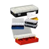 abnturk Organizer Çanta 22x11cm Takım Kutusu 13 Gözlü Çift Kat Raflı Vida Olta Şeffaf Kapaklı Edevat Çantası