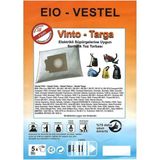 abnturk Özel Üretim 5 Adet Vinto1550-1700-Vision Süpürge Toz Torbası%100 Toz Korumalı 3 Kat Elyaf