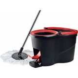 abnturk Pedallı Vileda Temizlik Seti Mikrofiber Mop Set Uzun Sap ve Pedallı Kova ile Ergonomik Tasarım