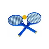Abnturk Plastik Raket Çocuk Oyuncak Mavi 2 Kişilik Tenis Seti Eğlenceli Oyun Deneyimi