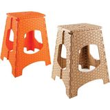 abnturk Rattan Katlanır Tabure- 270 x 230 x 435H Mm-Asr 2086 - Renkli - 270X230