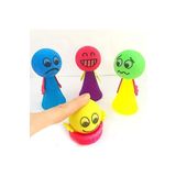 abnturk Renkli Zıp Zıp Oyuncak Emoji Top Bas Fırlat Mini Oyuncak Top