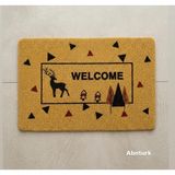 Abnturk Şık ve Estetik Tasarımlı Welcome Yazılı Kaymaz Tabanlı 57X37CM Pvc Kıvırcık Kapı Önü Paspası - 57 x 37 cm