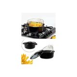 abnturk Sosis Patates Kabak Patlıcan Kızartma Tenceresi Fritöz Emaye Tencere 24Cm, brc200407092025
