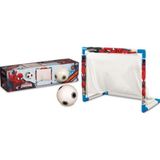 abnturk Spıder-Man Futbol Seti Kale ve Top, Evde Futbol Keyfi Başlıyor - Beyaz - Pembe