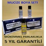Abnturk Tek Yıldız Koyu Lacivert 5li Kumaş Boya Seti Sabitleyici ve Parlatıcı ile Kalıcı Renkler