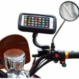 abnturk Telefon Tutacağı Motorsiklet 5-6.0 Inc Uyumlu Su Geçirmez Aynaya Montaj HD2959 - Siyah