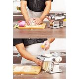abnturk Ultra Lüks Dayanıklı Kullanışlı Erişte Makarna Kesme Makinesi - 1 - Gri