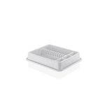 abnturk Ultra Lüks Kaliteli Büyük Boy Dalgalı Beyaz Renk Şık Görünümlü Bulaşıklık Stand 42X50X9Cm, brc191002092025