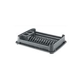 abnturk Ultra Lüks Kaliteli Şık Görünümlü Çizgili Gri Renk Smart Tabaklık Kurutmalık Bulaşıklık 37X92X48Cm, brc195125082025