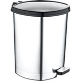 Abnturk Ultra Lux Çöp Kovası Ayak Pedallı Gri-Metal Görünümlü Kova 20 Litre Büyükboy Çıkabilen Iç Kova Ø33 - Renkli