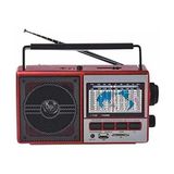 abnturk Vintage USB Şarjlı Radyo Bluetooth & Mp3 & Tf Card - Kahverengi
