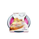 abnturk Yüksek Kalite 2'li Borcam Fırın Tepsisi 32x32 Cm ve 25x25 Cm 1720 cc Ve 2950 cc Borcam Takımı