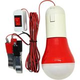 Abnturk Yüksek Kalite 5 Watt 12V Akü Mandallı LED Ampul 4 Metre Kablo Taşınabilir Aydınlatma - 10 - 20 W - Beyaz