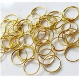 Aboowe Kristal Octagon ve Toptaş Avize Taşı Metal Halkası 50 Adet/Paket (Altın)