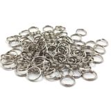 Aboowe Kristal Octagon ve Toptaş Avize Taşı Metal Halkası 50 Adet/Paket (Krom)
