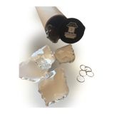 Aboowe Yaprak Kristal Avize Taşı 5 Adet Cam Lazer Kesim (50 mm)