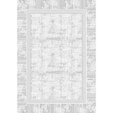 Aborijin Gri Çerçeveli Modern Geometrik Etnik Desenli Boho Makinada Yıkanabilir Hafif Hav Toz Vermez Leke Tutmaz Kaymaz Taban Dijital Makine Baskı Halı Oturma Odası Salon Yolluk Koridor Mutfak Halısı