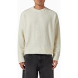 About Blank Mohair Blend Crewneck Lüks Dokulu Oversize Erkek Kazak - Beyaz - XL