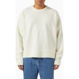 About Blank Mohair Blend Crewneck Lüks Dokulu Oversize Erkek Kazak - Ekru - 2XL