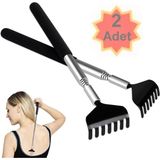 About The Perfect 2'li Teleskobik Sırt Kaşıma Aleti, Metal Uzayan Sırt Kaşıyıcı - Ahşap