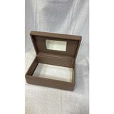 About The Perfect Aynalı Çok Bölmeli Organizer Sandık, Makyaj ve Takı Saklama Kutusu - Seçenek 1