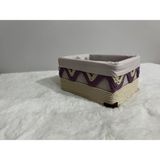 About The Perfect Dalga Desenli Mor ve Su Yeşili Organizer, Düzenleyici Sepet, Makyaj ve Eşyalar Için