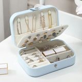 About The Perfect Mavi 3 Bölmeli Dikdörtgen Takı Kutusu, Seyahat ve Düzen Için Ideal Organizer