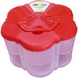 About The Perfect Pembe 2 Katlı 10 Bölmeli Dikiş ve Makyaj Aksesuar Kutusu