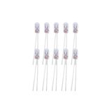AboutThePerfect 8x3mm 12V Mini Sarı Ampul, Kıl Bacak Dipsiz Gösterge, 10'lu Paket