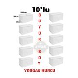 AboutThePerfect Beyaz 10'lu büyük boy döşek ve yorgan hurcu seti, ev gereçleri, çeyiz listesi