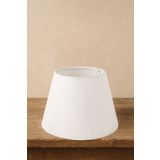 Abralight Hasır Beyaz Kumaş Abajur Başlığı 22cm