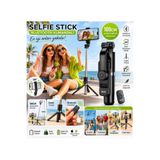 ABRAXTECH Bluetooth Kumandalı LED Işıklı Selfie Stick Tripod 100 CM Uzatılabilir Telefon Tutucu