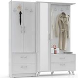 Abre VM-342348 Beyaz Portmanto