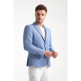 Abrines Erkek İndigo Yarım Astarlı Torba Cepli Pamuk Karışımlı Likralı Esnek Kumaşlı Blazer Ceket İndigo 50
