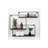 Abronya Banyo İçin Ferforje Raf Üçlü Metal Banyo Rafı