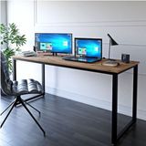 Abronya Çalışma Masası Metal Ayaklı Ahşaplı Mutfak Masası Yemek Masası Modeli Renk Sakremento 60X90 cm - Y: 73 cm D: 60 cm G: 90 cm - Sakramento