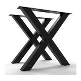 Abronya Çapraz Masa Ayağı Metal Masa Ayağı Mutfak Masası Ayağı 1 Takım - 70x72 cm