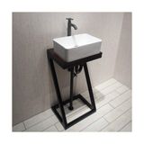 Abronya Lavabo Altlığı Lavabo Dolabı Metal Ayaklı Evye