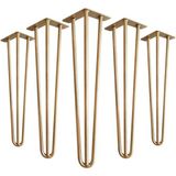 Abronya Masa Mobilya Ayakları İçin Metal Altın Gold Firkete Takımı 60 Cm
