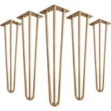 Abronya Masa Mobilya Ayakları İçin Metal Altın Gold Firkete Takımı 70 Cm
