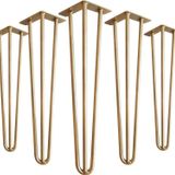 Abronya Masa Mobilya Ayakları İçin Metal Altın Gold Firkete Takımı 75 Cm