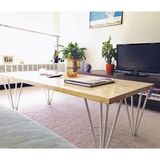 Abronya Metal Orta Sehpa Ayağı 4lü Set Beyaz Renk