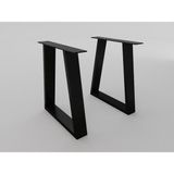 Abronya Metal Sandalye Tabure Ayağı 40 cm Siyah Renk Dayanıklı Metal Yapı ile Modern Tasarım
